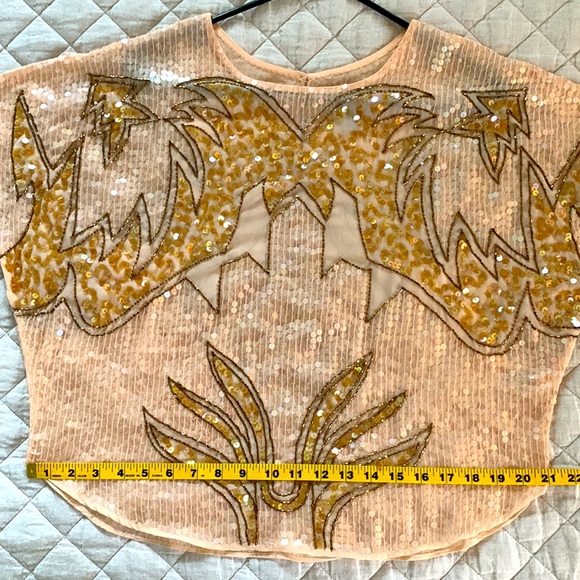 Anthropologie - Chloe Oliver - Murata Sequin Kimono Top- M - Picture 8 of 12